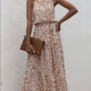 Miss Sparkling Floor Length Halter Dress